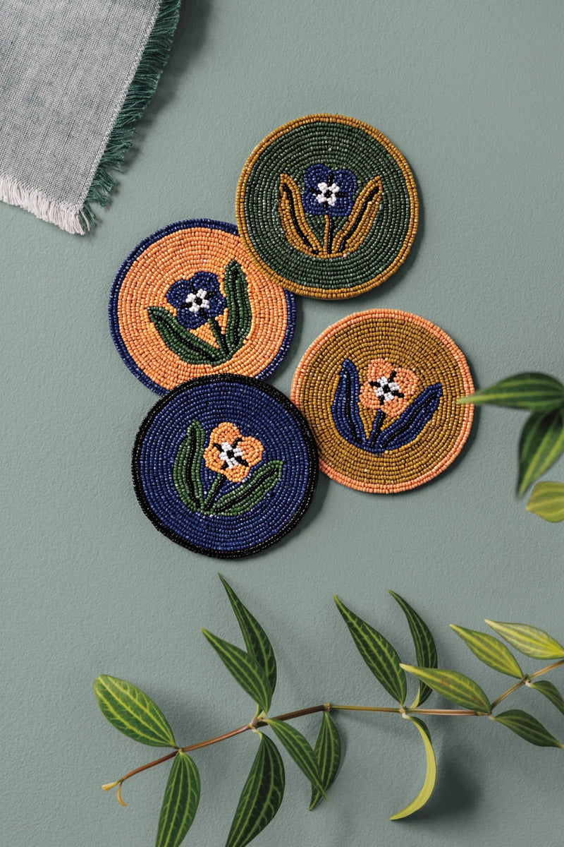 Beaded Coasters Set of 4 - Teppi