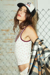 Brixton Off Duty A-Tank - Floral Pointelle
