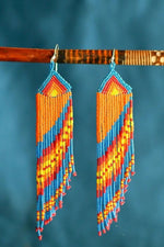 Parrot Tail Beaded Earrings