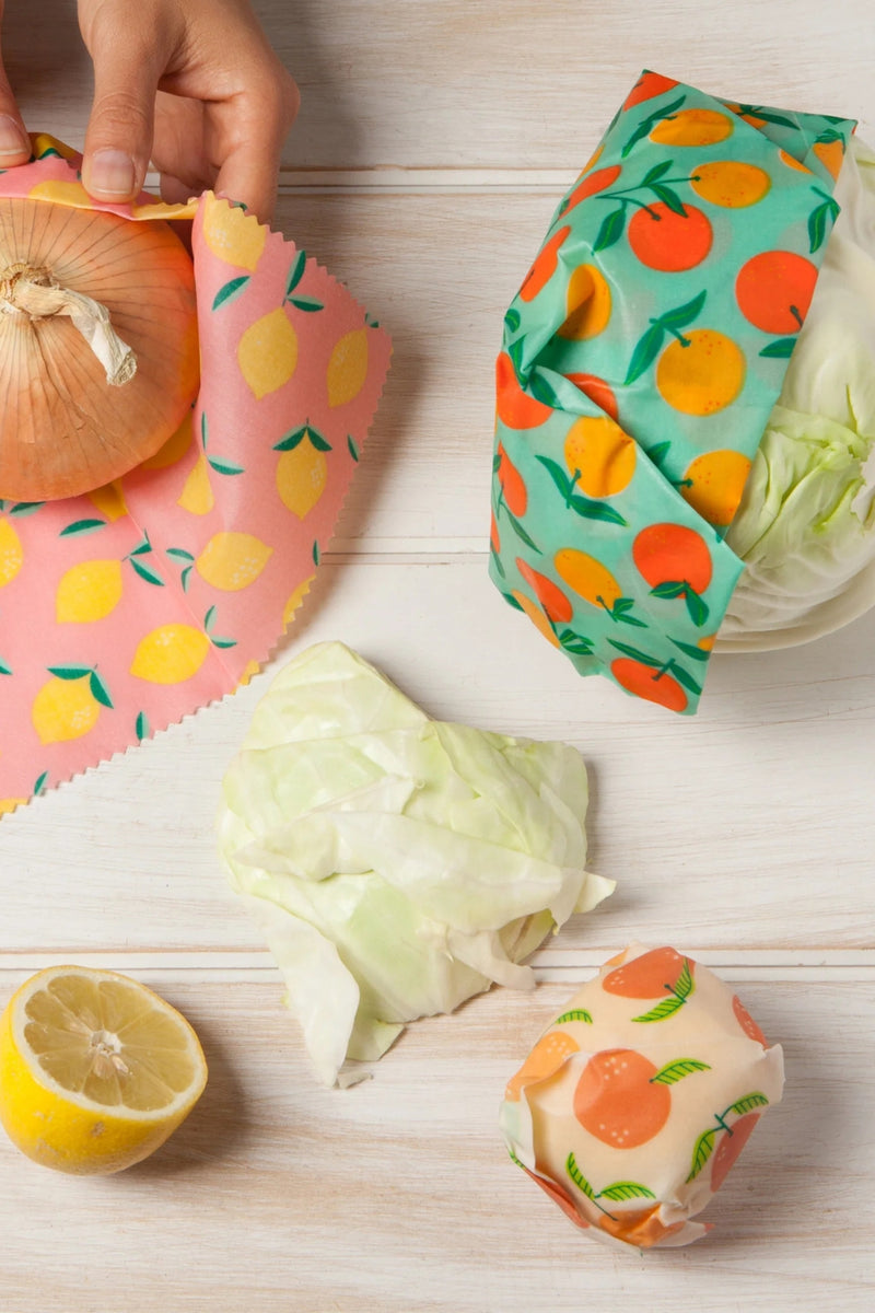 Beeswax Wrap Set of 3 - Citrus