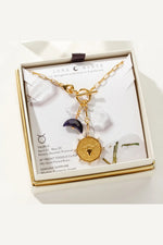 Lunar Front Toggle Zodiac Necklace Taurus