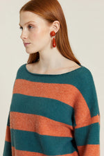 Pepaloves Jersey De Rayas - Verde Y Toffee