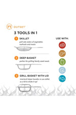 Outdoor Grill Basket & Skillet