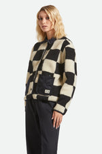 Brixton Delilah Sherpa Jacket - Black/Natural