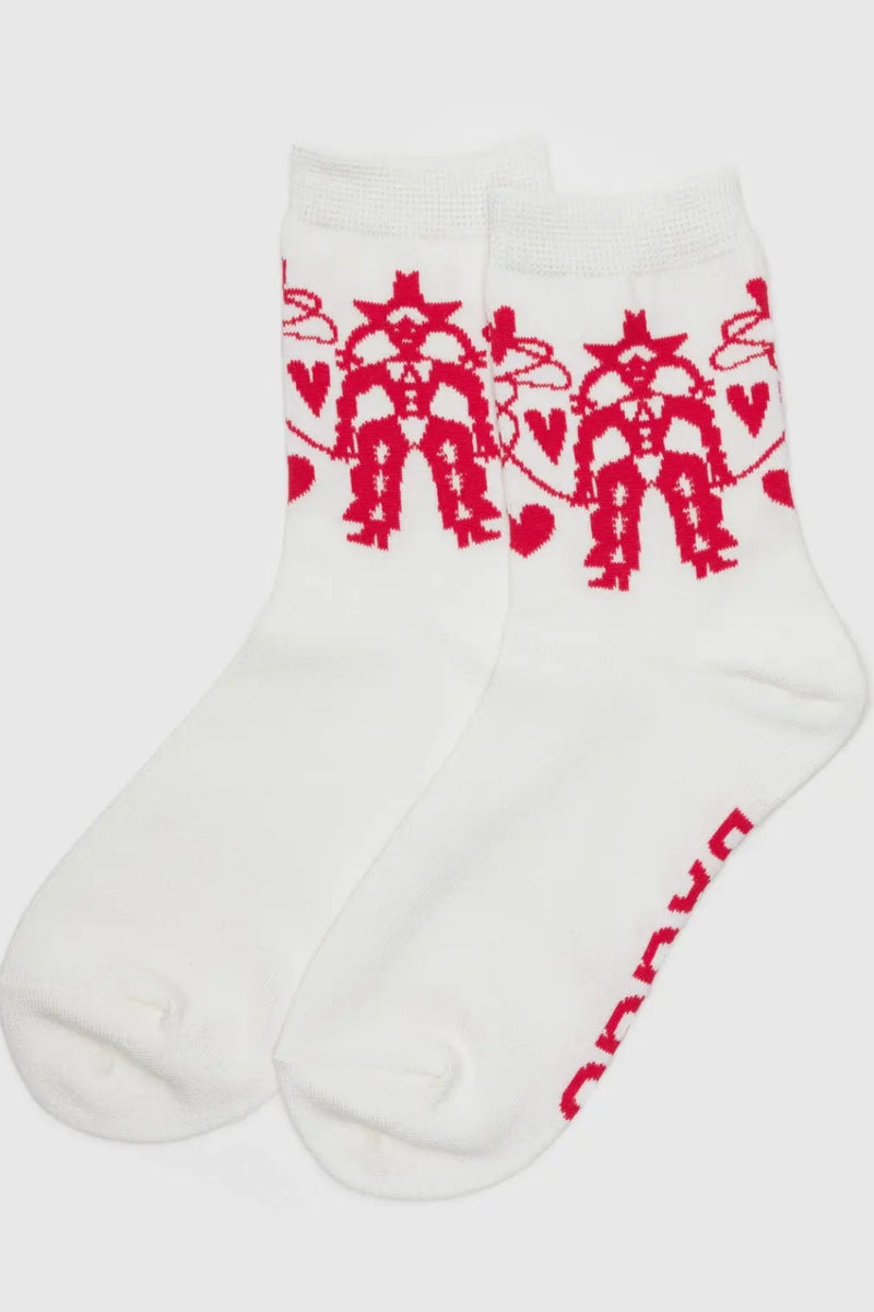 Baggu Crew Sock - Cowgirl