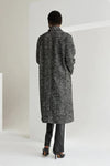 Savannah Double Breasted Brushed Herringbone Coat