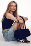 Free People Sierra Suede Shoulder Bag - Black