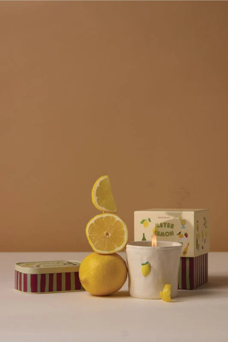 Bistro 8oz Ceramic Candle Lemon (Meyer Lemon)