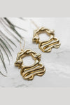 The Golden Serpent Earrings