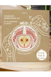 Hook, Line, and Tinker Embroidery Kit - Barn Owl