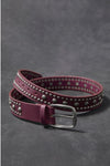WTF Sola Stud Belt Rare - Plum