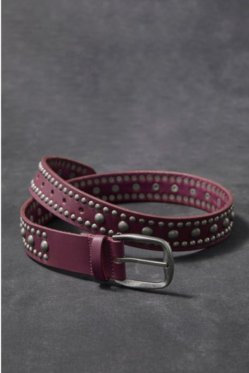 WTF Sola Stud Belt Rare - Plum