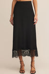 Z Supply Cinder Lace Midi Skirt - Black