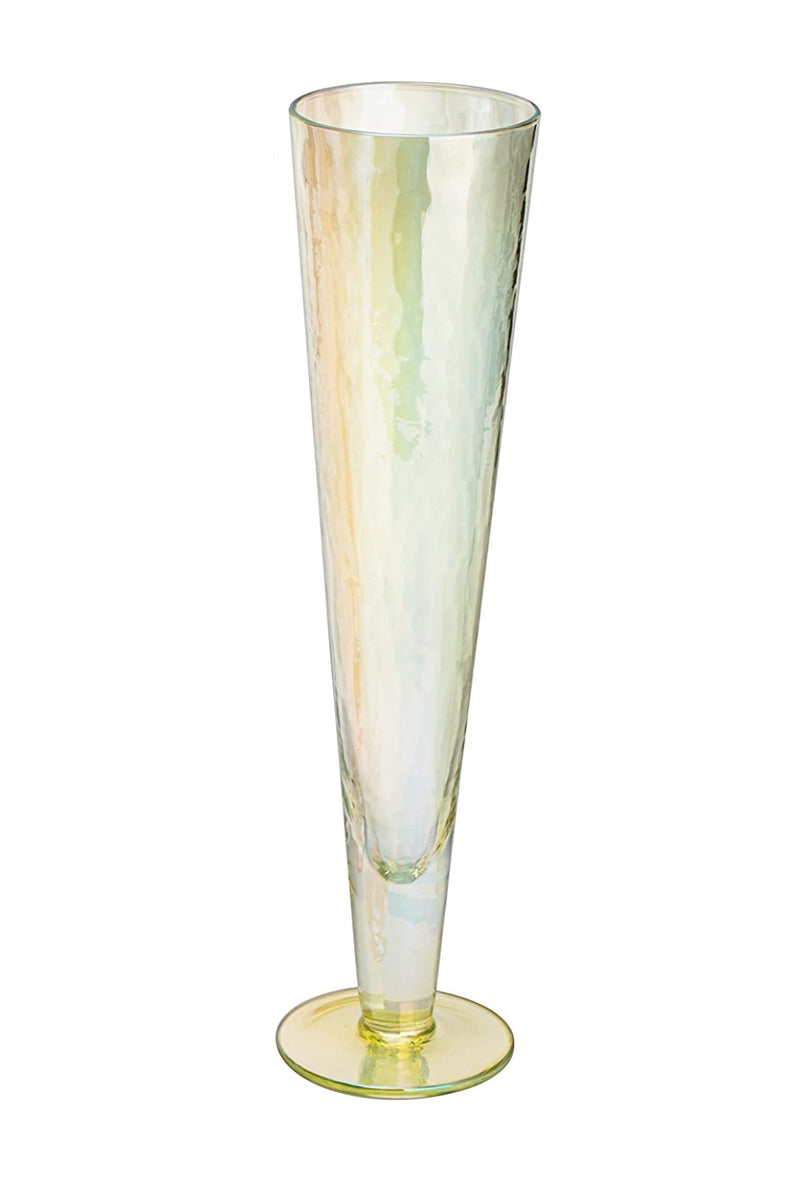 Multicolor Iridescent Champagne Flute