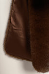 Free People Snow Angel Faux Fur Scarf - Espresso