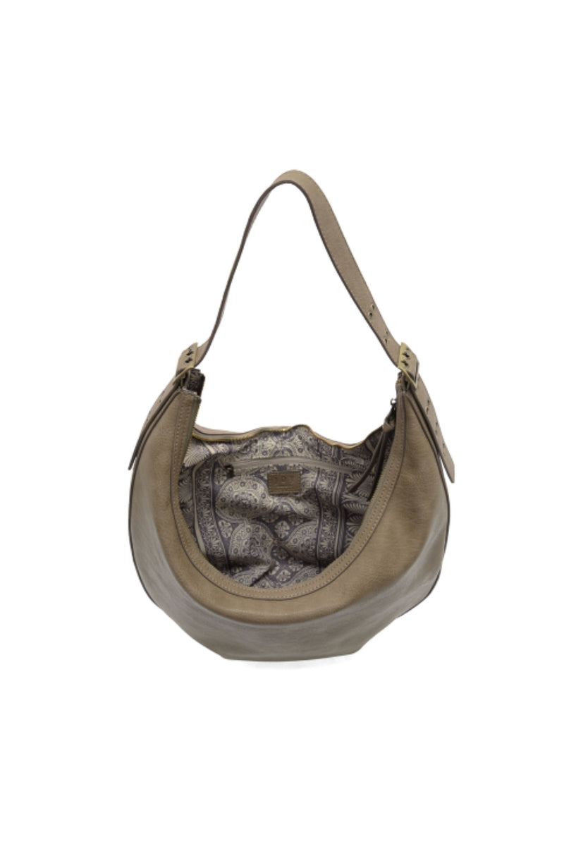 Nadia Buck Large Hobo Bag - Taupe Grey