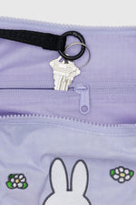 Baggu Medium Nylon Crescent Bag Embroidered - Embroidered Miffy