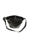 Bindi Front Slip Pocket Bucket Crossbody Bag - Black