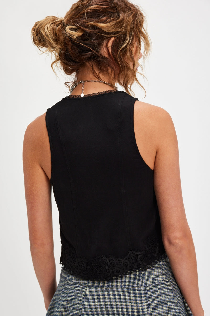 Free People Jaida Vest - Black