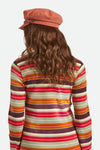 Brixton Fiddler Cap - Terracotta Brushed Satin