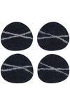 Striato Felt Coaster Set - Midnight