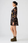 Steve Madden Bliss Dress - Black Ditsy Floral