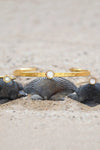 Mother of Pearl Hammered Cuff
