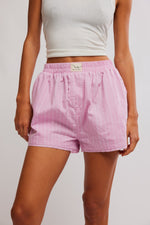 Free People Day To Day Boxer - Pink Combo