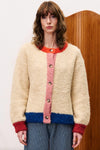 FRNCH Cyclamen Cardigan - Creme