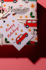 Illustrating Amy Gift Wrap Rolls - Holiday Car