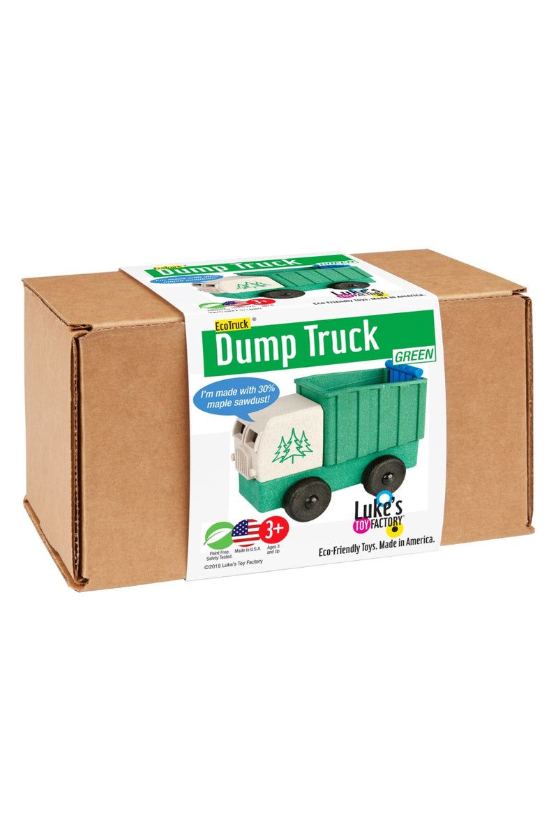 Luke's Toy Factory Truck Green Dump Truck