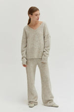 Xena Shearling Sweater Oatmeal