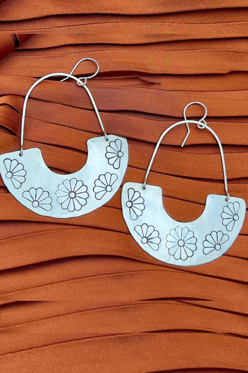 Fluff Hardware Handmade Flora III Earrings - Silver
