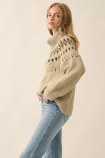 Alpine Knit Raglan Sleeve Sweater