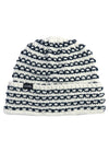Coal Stria Beanie - Off White/Navy