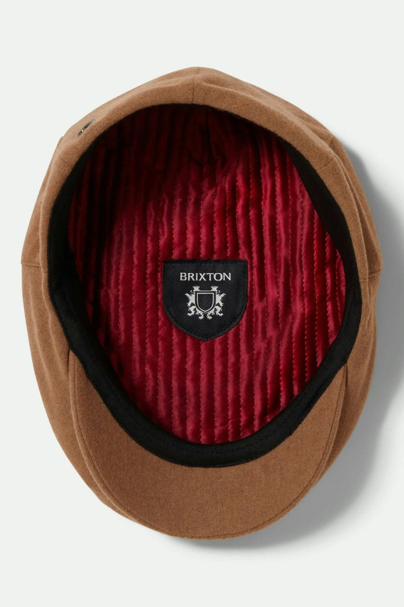 Brixton Hooligan Snap Cap - Camel Melton Wool