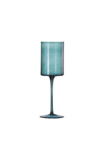 Colored Square Crystal Wine Glass