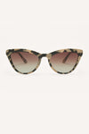 Z Supply Rooftop Sunglasses - Brown Tortoise-Gradient