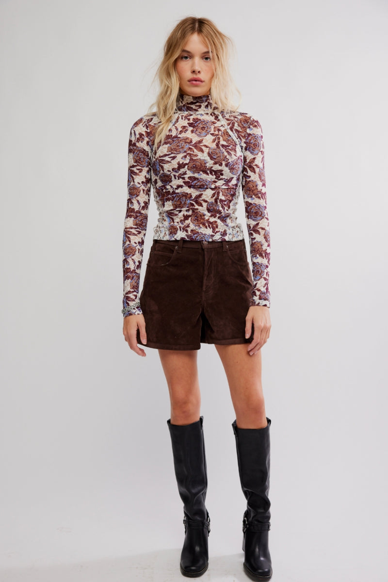 Free People Lyric Long Sleeve - Ivory Combo