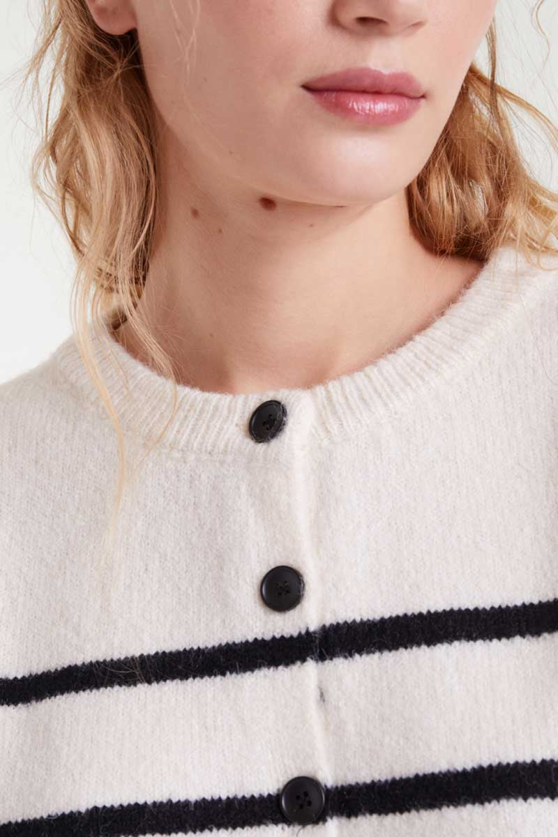 Compañia Fantastica Elena Cardigan - Black + White