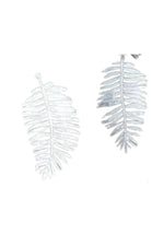 Mixed Metal Fern Earrings - Aluminum