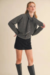 Danielle Cardigan - Black + Grey