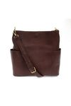 Kayleigh Side Pocket Bucket Bag - Oxblood
