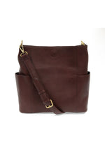 Kayleigh Side Pocket Bucket Bag - Oxblood