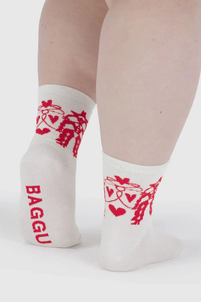 Baggu Crew Sock - Cowgirl