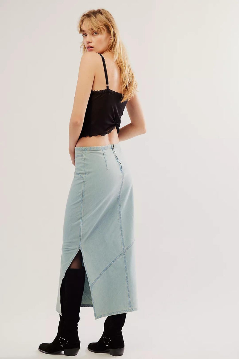 Free People Muse Moment Mid Rise Skirt