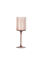 Colored Square Crystal Wine Glass