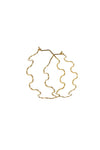 Mind's Eye Design Squiggle Hoops - Gold Filled