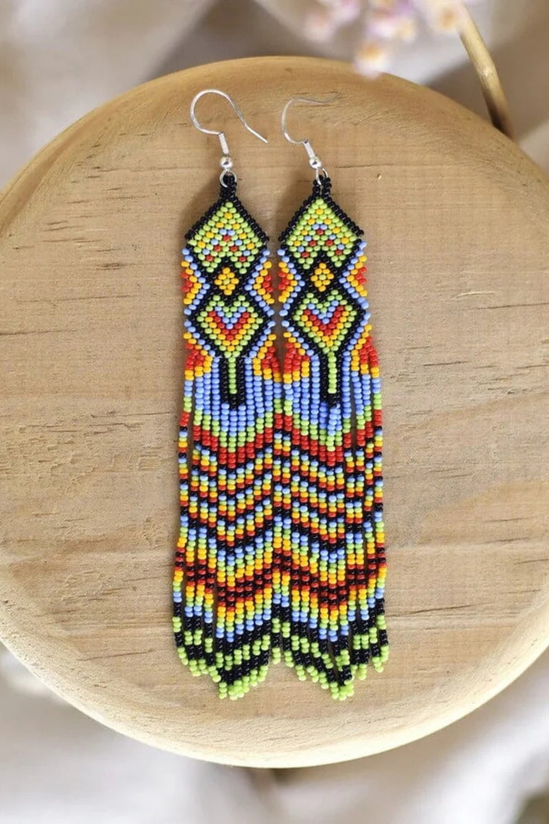 Rain Dance Beaded Earrings