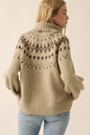 Alpine Knit Raglan Sleeve Sweater